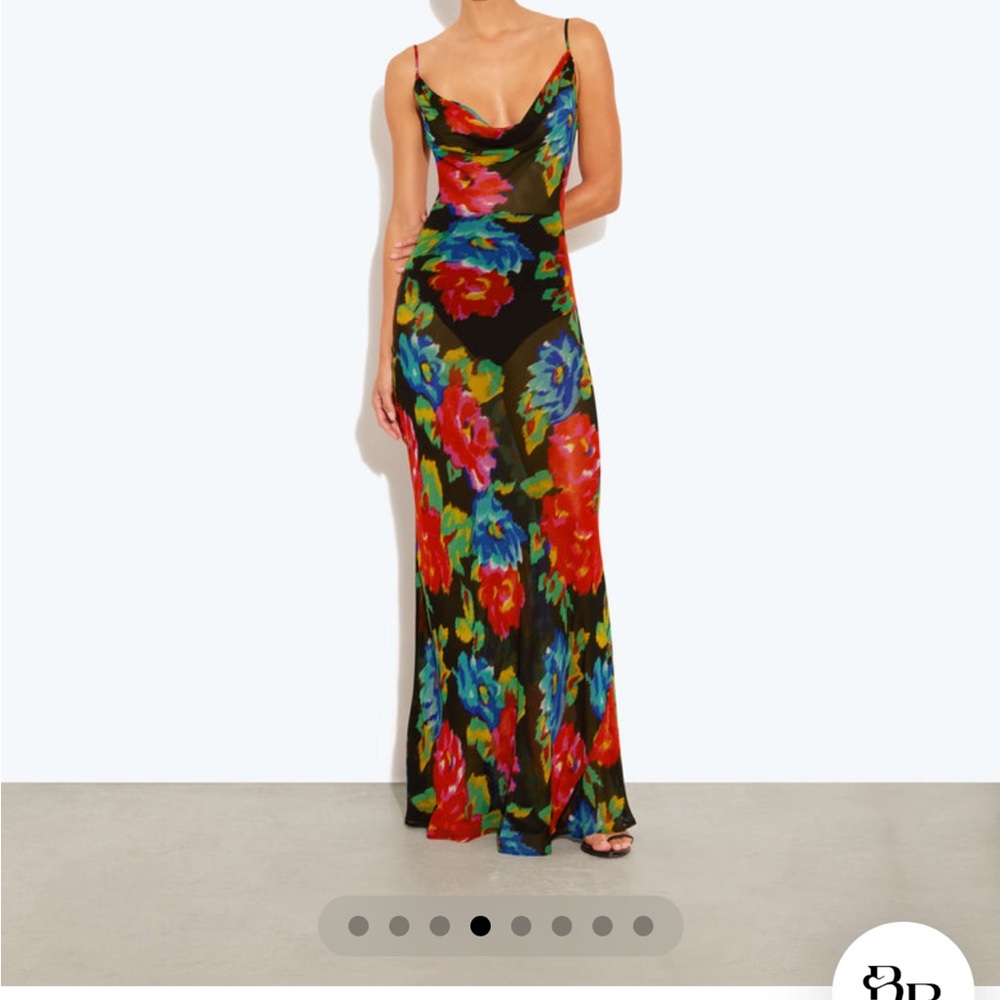 Floral Multicolor Rat&Boa Maxi Dress